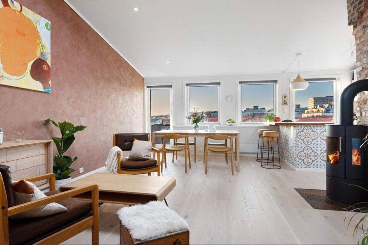 Appartement Penthouse In Oslo'S Hippest District Gruenerlokka Extérieur photo